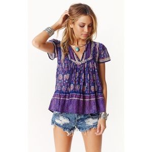 RAGA Boho Indigo Blouse